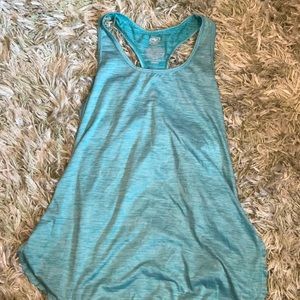 Teal workout tank top